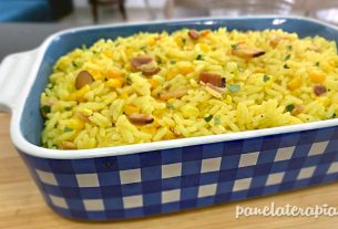 Yellow Bacon and Corn Rice – Panelaterapia