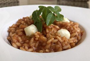 Risotto Caprese – Panelaterapia