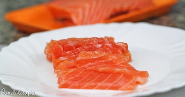 salmon sashimi