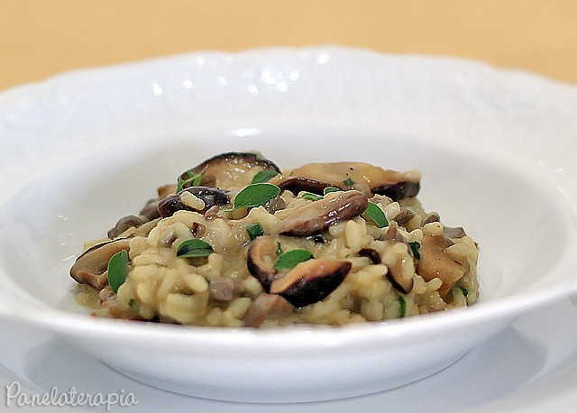 Filet Mignon and Shitake Risotto – Panelaterapia