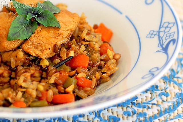 Grain Risotto with Chicken and Vegetables – Panelaterapia