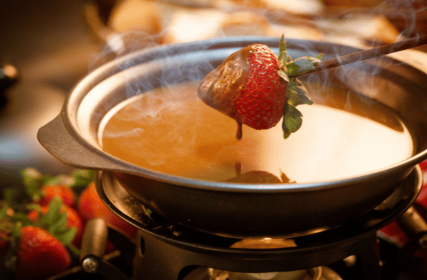 strawberry fondue