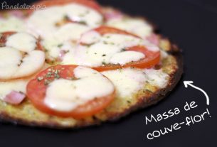 Pizza with Cauliflower Dough – Panelaterapia