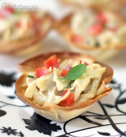 Chicken baskets with cottage cheese – Panelaterapia