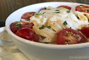 Fetuccine with Cheese Fonduta and Grilled Tomatoes – Panelaterapia