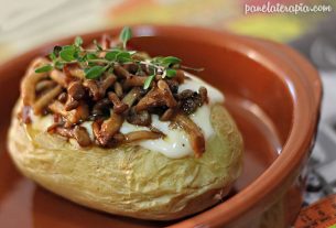 Potato Stuffed with Shimeji and Cream Cheese – Panelaterapia