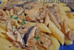 Penne with Mushroom Sauce – Panelaterapia