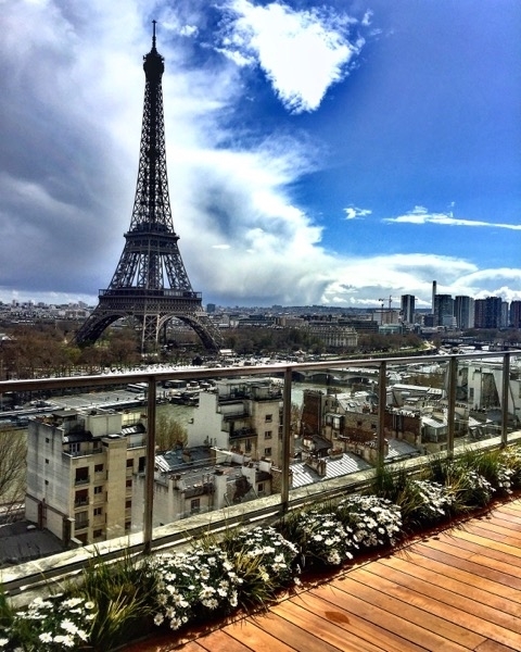 Almoço no Hotel Shangrila em Paris