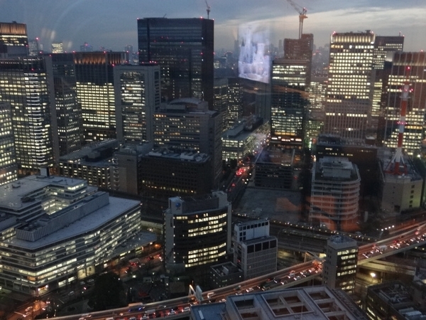 Vista do Mandarin Oriental Tokyo