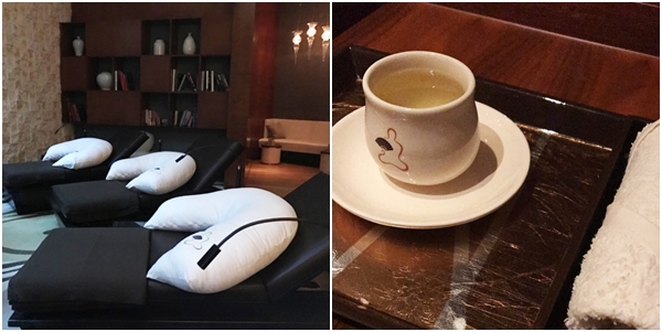 Tea and rest after massage