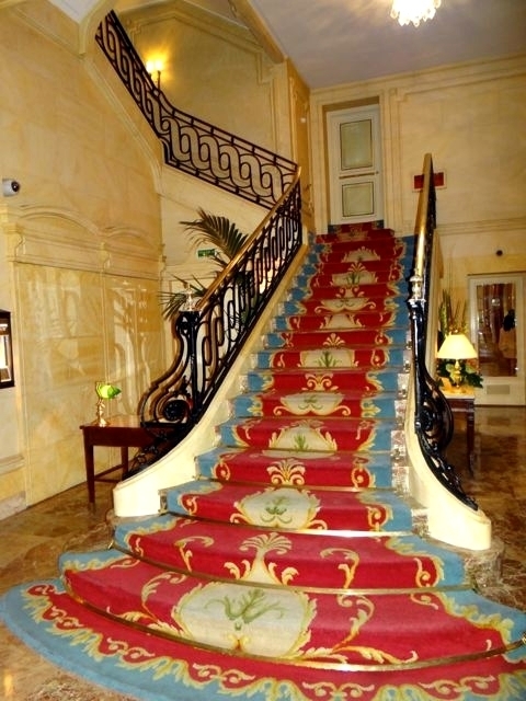 The imposing staircase