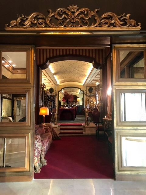 Entrance to the bar and restaurant