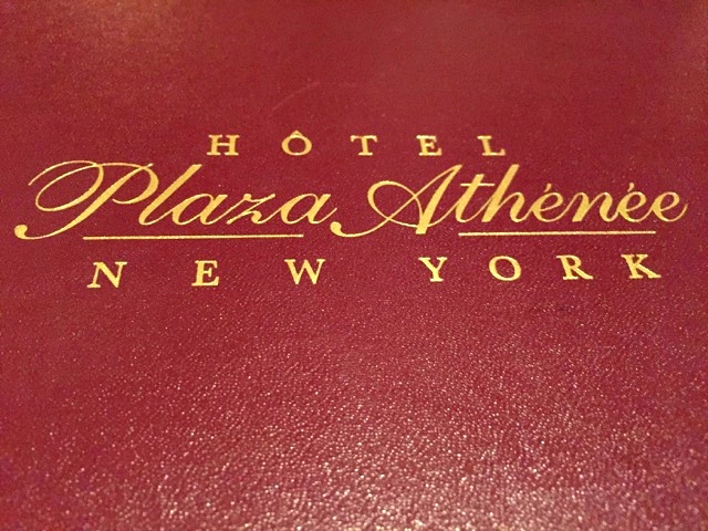 Jantar is the Hotel Plaza Athenée NY