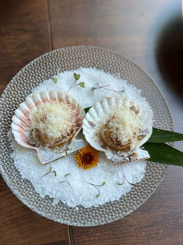 scallops from the new Japanese restaurant in Faria Lima