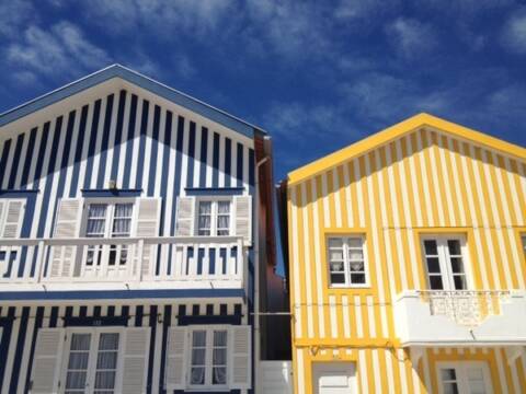 Colorful houses in Portugal