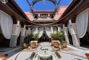 Lunch at Royal Mansour, an exclusive five-star hotel in Marrakech