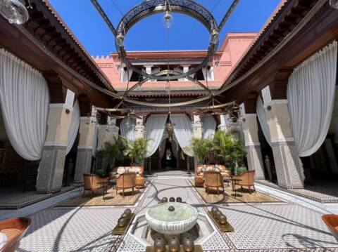 Lunch at Royal Mansour, an exclusive five-star hotel in Marrakech