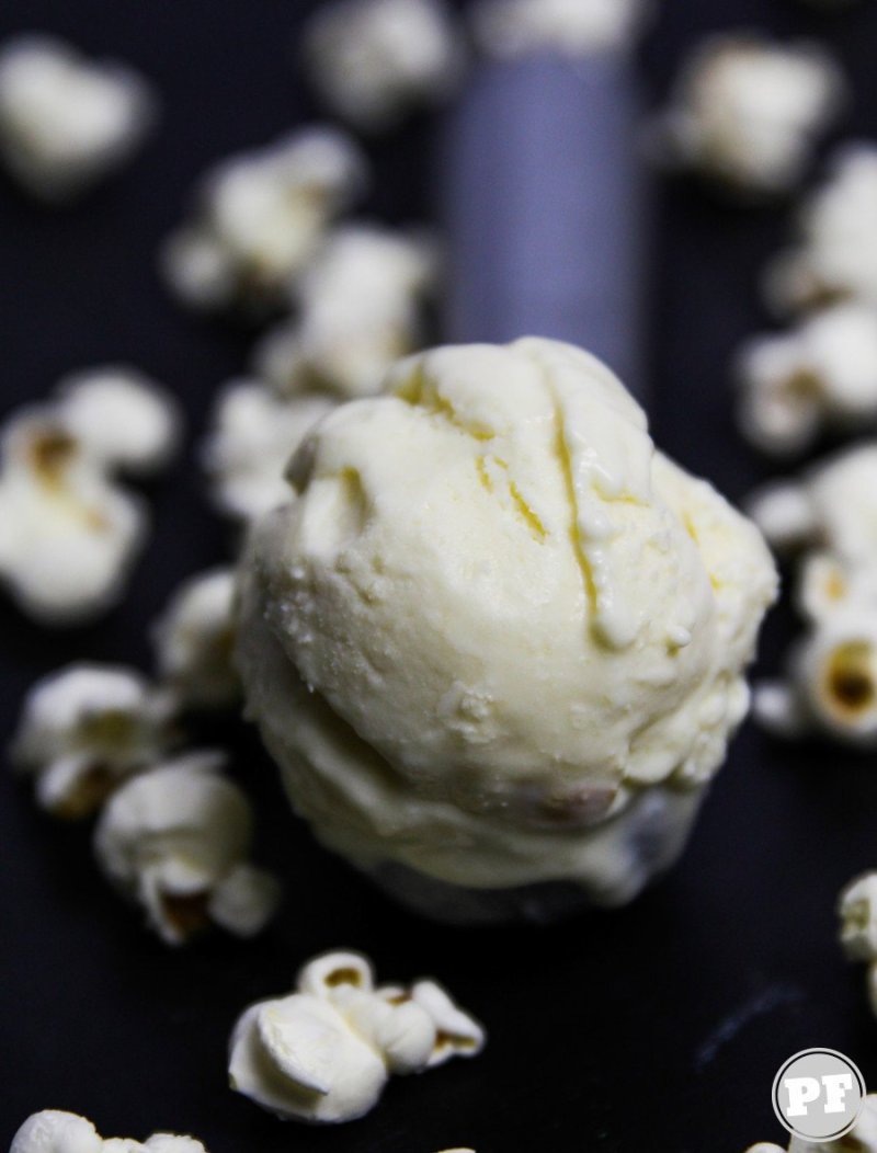 Popcorn Ice Cream Without an Ice Cream Maker