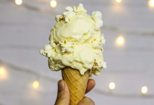 Popcorn Ice Cream Without an Ice Cream Maker