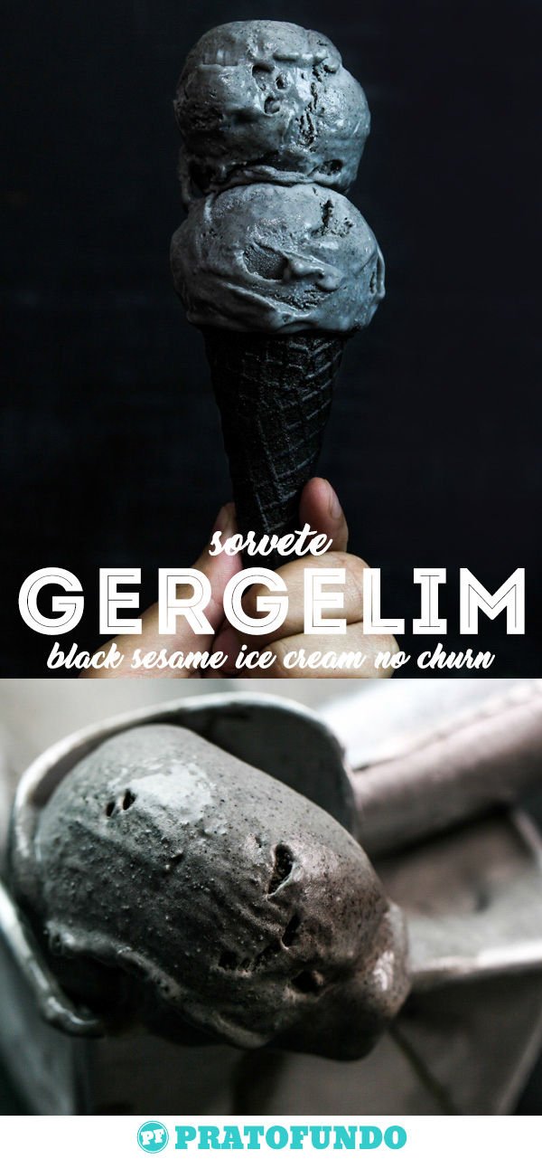 Black Sesame Ice Cream Without an Ice Cream Maker