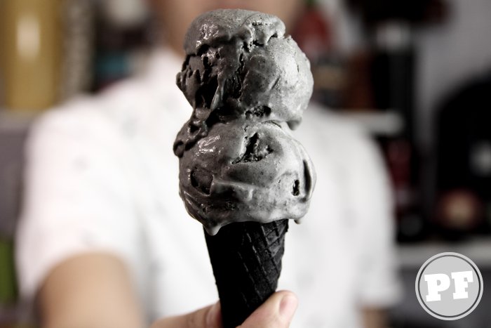 Black Sesame Ice Cream Without an Ice Cream Maker