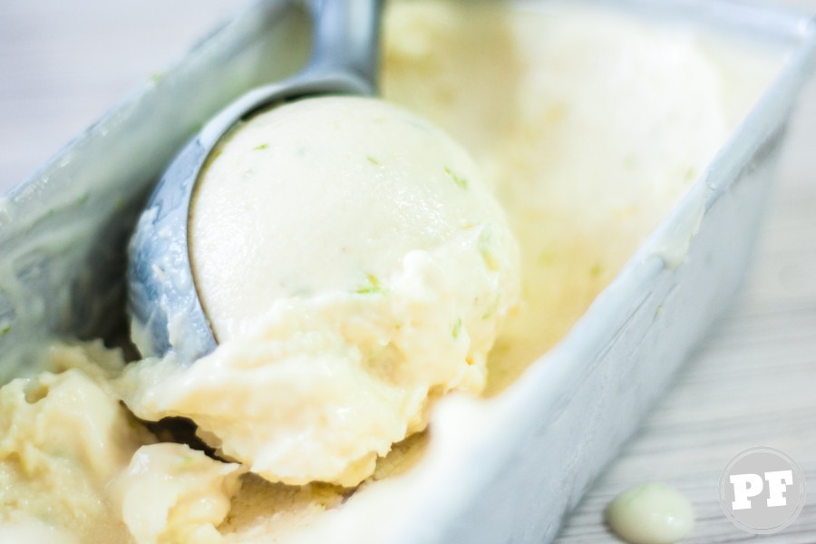 Easy Lemon Ice Cream Without an Ice Cream Maker (Caipirinha)