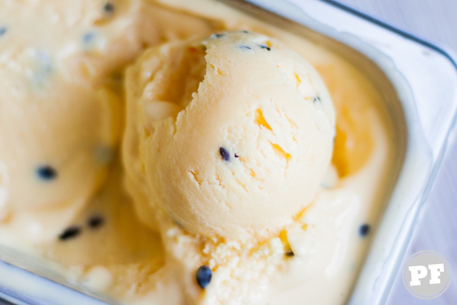 Easy Passion Fruit Ice Cream Without an Ice Cream Maker