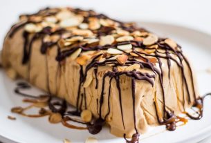 Dulce de Leche and Coconut Ice Cream Semifreddo Style