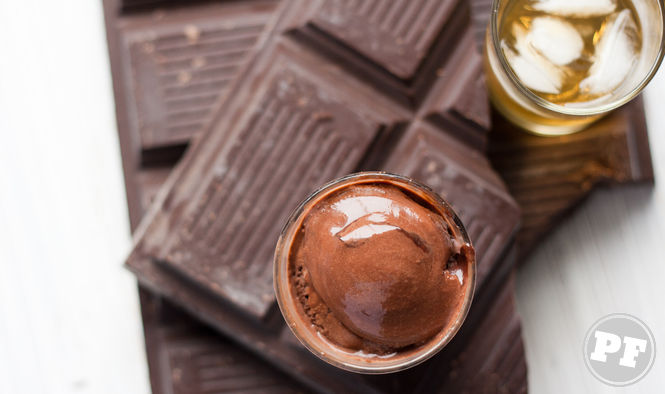 Chocolate and Whiskey Ice Cream