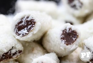 Stuffed Coconut Candy: Cooked and Without Using the Fire