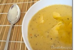 Cornmeal Soup with Spinach – Panelaterapia