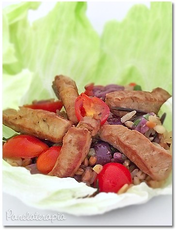 Grain Salad with Pork Mignon Strips – Panelaterapia