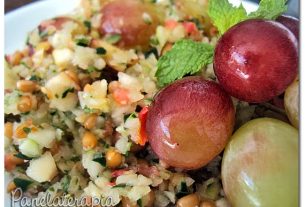 Grape Tabbouleh with Yogurt Sauce – Panelaterapia