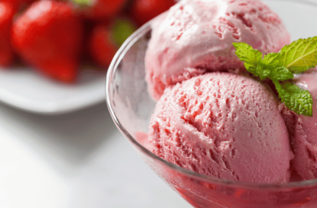 Strawberry ice cream