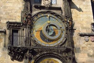 prague czech republic clock tower