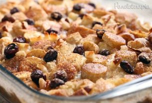 Rabanada Pie with Banana and Raisins – Panelaterapia