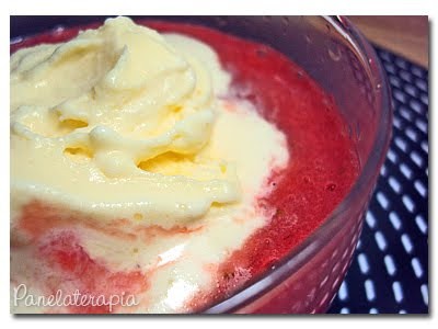 Strawberry Soup with Yogurt Ice Cream – Panelaterapia