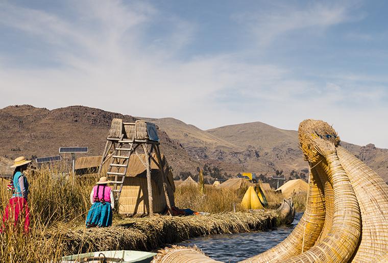 Uros Islands in Lake Titicaca