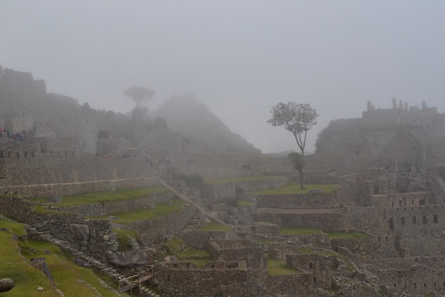 Fog in Machu Picchu, Peru