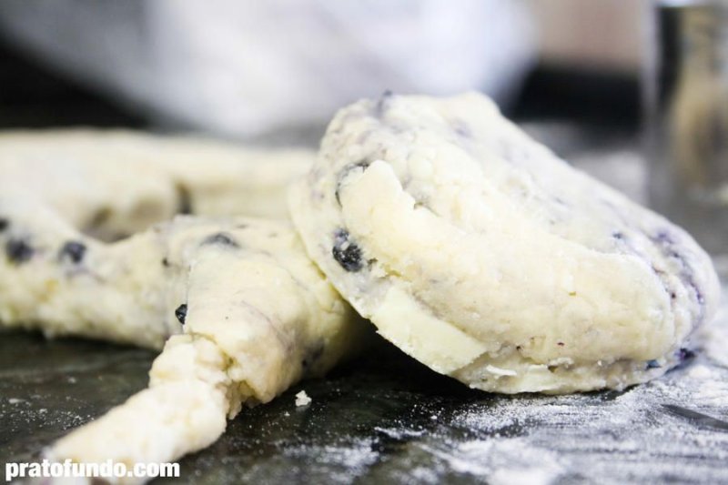 Scones de Blueberry e Cranberry