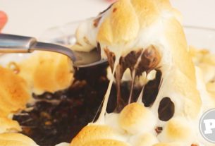 Baked S'More Brownie |  PratoFundo