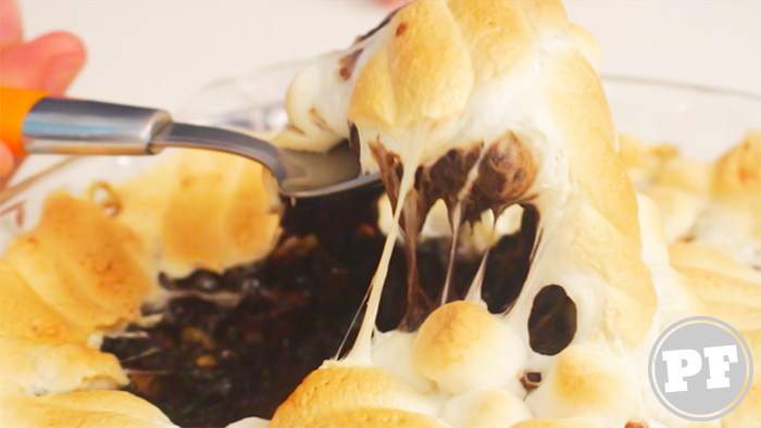 Baked S'More Brownie |  PratoFundo