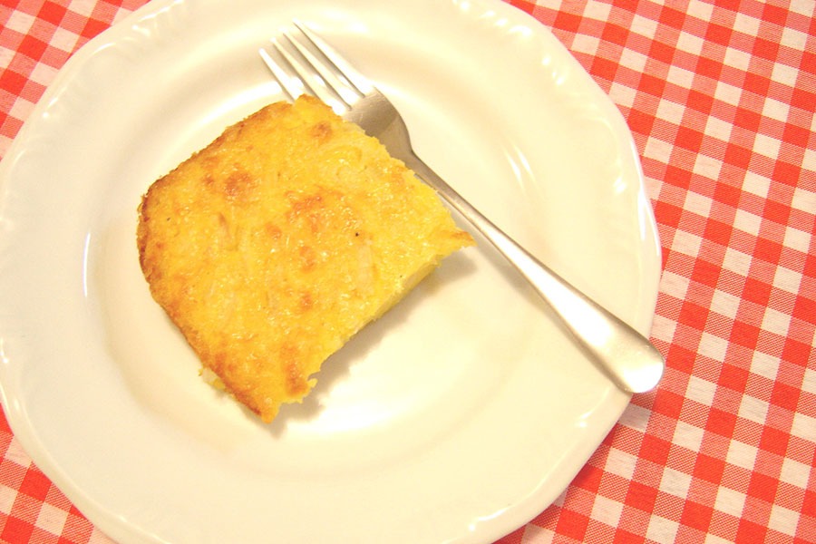 Paraguayan Soup: Corn and Onion Pie