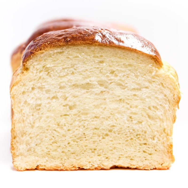 Tangzhong Yukone style milk bread showing the crumb