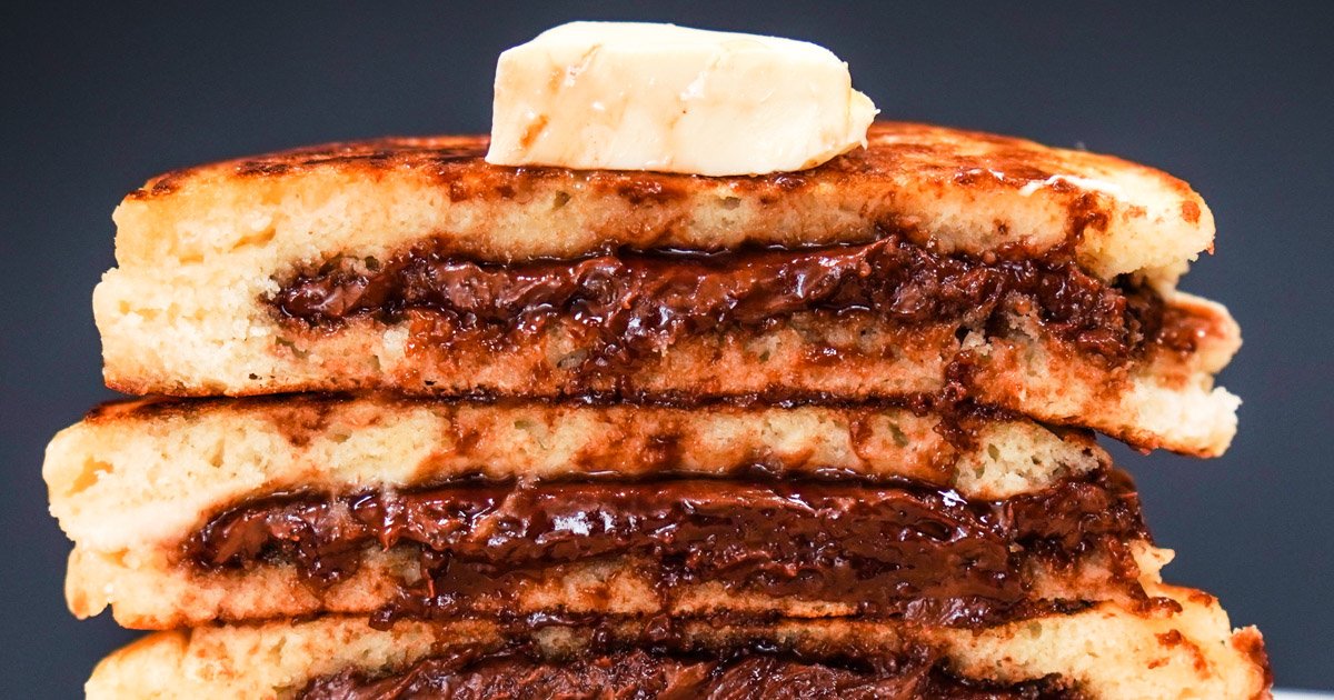 Pancake stuffed with Nutella |  PratoFundo