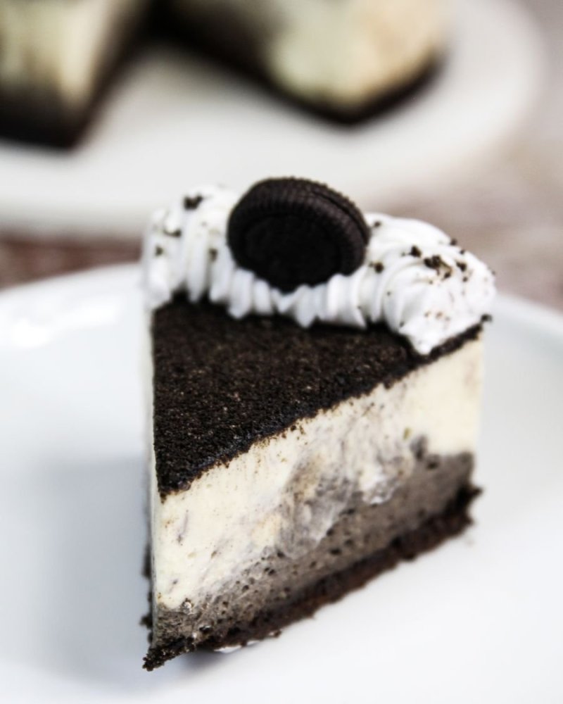 Piece of Oreo Cheesecake