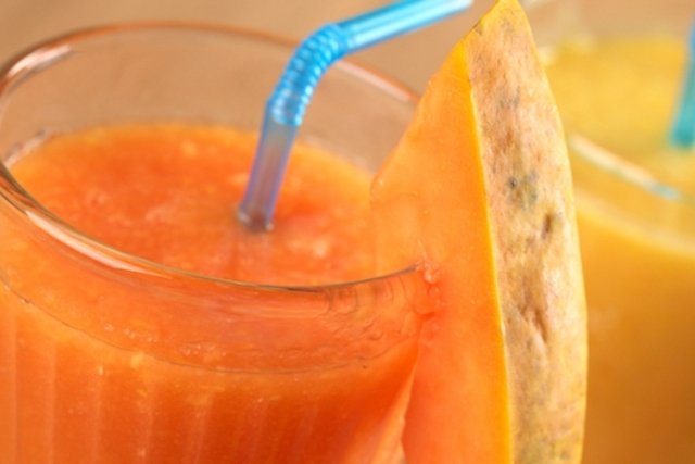 Orange and papaya juice for constipation