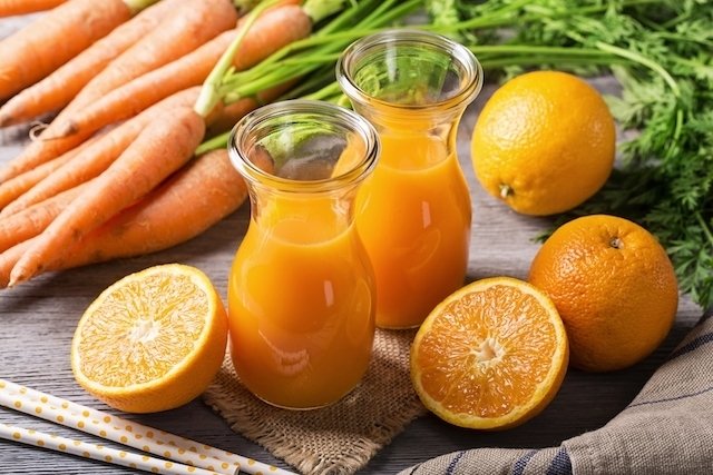 Carrot juice for vision problems