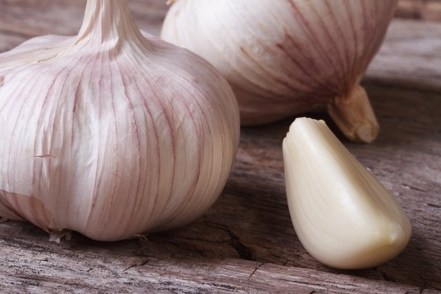 Garlic reduces cholesterol and high blood pressure