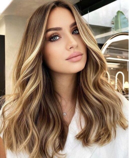 stunning blonde highlights